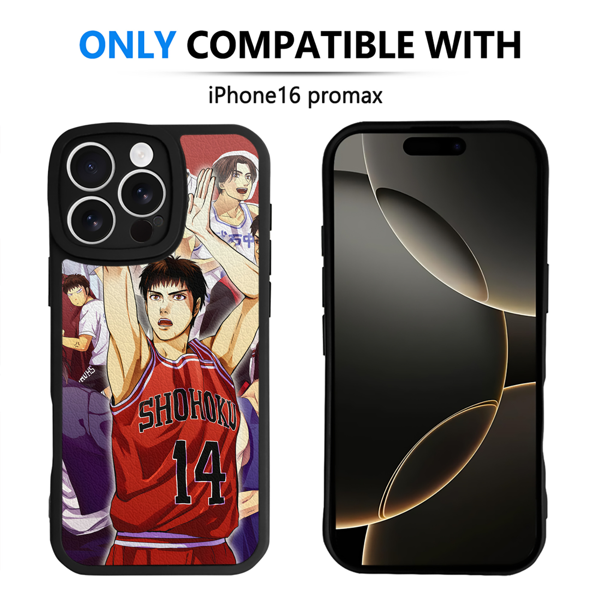 （画像用） SLAM DUNK／スラムダンク 【iPhone 16シリーズ対応】シリコンスマホケース（レザー調） 材質：シリコン